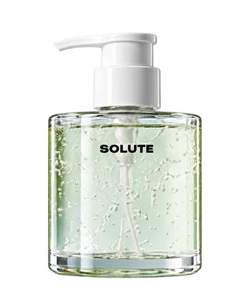 A daily cleanser bottle